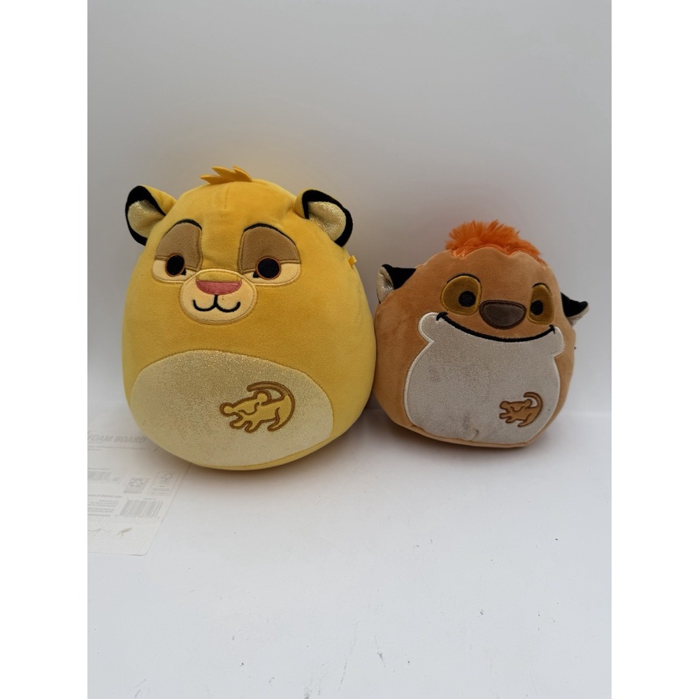 Squishmallows Disney Lion King Simba Timon Plush Lot 8" 6" Shimmer Belly